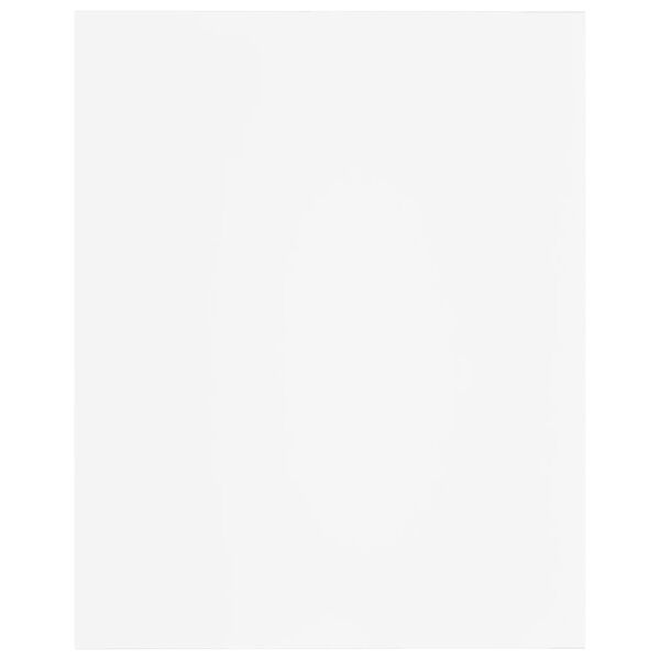 vidaXL Shelf Set of 8 White Engineered wood Medium Shelf Rectangular