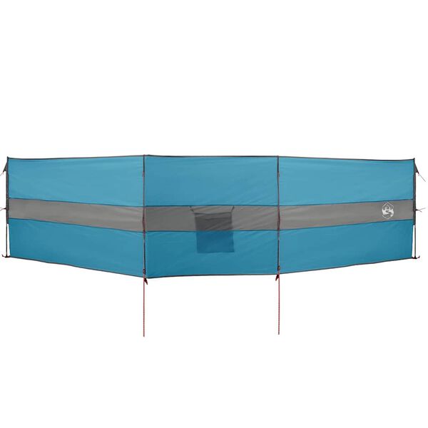 vidaXL Camping Windbreak Blue 192.9x48.4" Waterproof