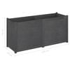 vidaXL Garden Planter Grey Solid pinewood Large Durable Garden Planter