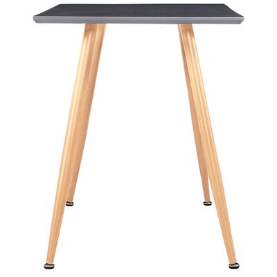 vidaXL Dining Table Gray and Oak 47.2"x23.6"x29.1" MDF