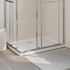 vidaXL Rectangular ABS Shower Base Tray White 31.5"x43.3"