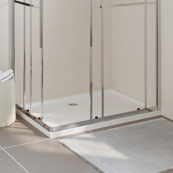 vidaXL Rectangular ABS Shower Base Tray White 31.5"x43.3"