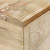 vidaXL Bedside Table Natural wood with white Solid mango wood Standard