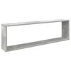 vidaXL Wall Shelf Set of 4 Concrete Grey Engineered Wood