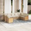 vidaXL Garden Sofa Set Beige