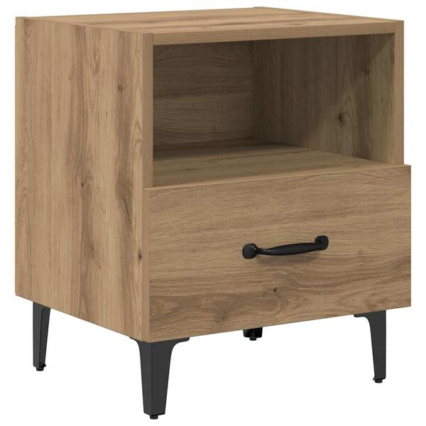 vidaXL Bedside Cabinet Artisan Oak 15.75 x 13.78 x 18.70 in