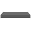 vidaXL Wall Shelf High gloss grey Honeycomb MDF Small Wall Shelf
