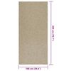 vidaXL Rug Beige 100% Polypropylene 39.4 x 78.7 in UV-resistant Rug