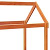 vidaXL Kids'Bed Roof Wax Brown Solid Pine Wood Medium Decorative Inlays