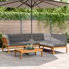 vidaXL Pallet Sofa Set Grey, Natural Wood