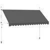 vidaXL Window Awning Anthracite Polyester with PU coating Large