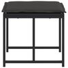 vidaXL Garden Stool Black, Dark Grey Textilene, Steel, Foam Medium