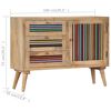 vidaXL Sideboard Natural Mango Wood Solid Mango Wood and Engineered Wood