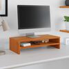 vidaXL Monitor Stand Wax Brown Solid Pine Wood 19.7 x 9.4 x 5.1 in Sleek