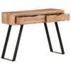 vidaXL Console Table Natural Acacia, Black Solid Acacia wood, Steel