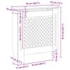 vidaXL MDF Radiator Cover Gray 30.7"