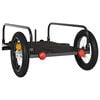 vidaXL Bike Trailer Black 48.0x20.9x12.2" Iron