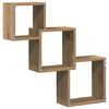 vidaXL Wall Cube Shelf Artisan Oak Engineered Wood 26.8x5.9x26.8 in