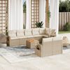 vidaXL Garden Sofa Set Beige