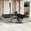 vidaXL Garden Sofa Set Light Grey