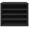 vidaXL Desk Organiser Black 14.2x10.2x11.6" Engineered Wood