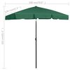 vidaXL Beach Parasol Green Polyester 70.9 x 47.2 in Tiltable