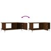 vidaXL Coffee Table Brown Oak Engineered Wood, Iron Medium Coffee Table