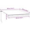 vidaXL Retractable Awning Brown Powder-coated aluminum Large