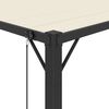 vidaXL Gazebo Cream PA coated 100% polyester fabric, aluminum 10x10 ft