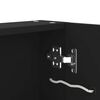 vidaXL Bathroom Cabinet Anthracite MDF, Glass Medium Bathroom Cabinet