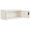 vidaXL File Cabinet White 35.4x15.7x94.5" Steel