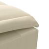 vidaXL Massage Chaise Lounge Cream