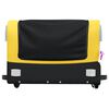 vidaXL Bike Trailer Black and Yellow 99.2 lb Iron