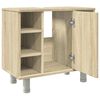 vidaXL Bathroom Cabinet Sonoma oak Engineered wood Medium