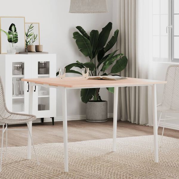 vidaXL Table Top Natural Beech Solid Beech wood 35.4 x 35.4 in Durable