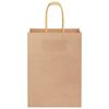 vidaXL Paper Bags 50 pcs with Handles Brown 15x8x21 cm