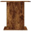 vidaXL Aquarium Stand Smoked Oak Engineered Wood 29.5 x 14.2 x 28.5 in