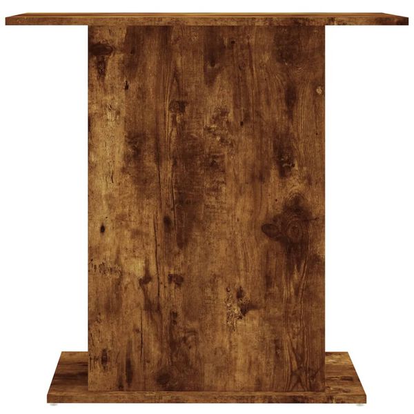 vidaXL Aquarium Stand Smoked Oak Engineered Wood 29.5 x 14.2 x 28.5 in