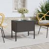 vidaXL Side Table Black Poly Rattan Compact Durable Side Table