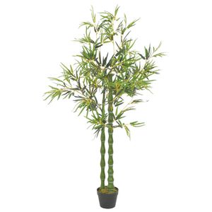 vidaXL Artificial Plant Green and brown Plastic and polyester Tall