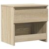 vidaXL Bedside Cabinet Sonoma Oak Engineered Wood 15.7x11.8x15.4 in