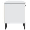 vidaXL Shoe Storage Bench White Engineered Wood, Plastic