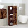 vidaXL Bathroom Cabinet Smoked oak Engineered wood Slim Bathroom Cabinet