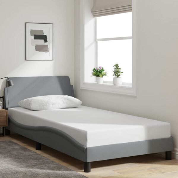 vidaXL Bed Frame Light grey