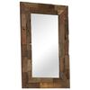 vidaXL Mirror Multicolor - Various Shades of Brown