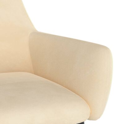 vidaXL Dining Chairs 2 pcs Cream Velvet