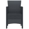 vidaXL Garden Chair 2 pcs Anthracite 53 x 49 x 85 cm PP