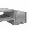 vidaXL Monitor Stand with Storage Grey Sonoma 39.4x10.6x5.9" Engineered Wood