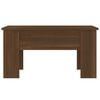 vidaXL Coffee Table Brown Oak Engineered Wood Medium Adjustable Armrests