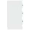 vidaXL Sideboard Set of 2 White Engineered Wood Medium Sideboard